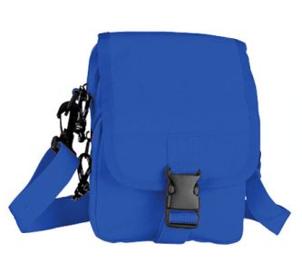 Mini geanta umeri albastra cu banduliera reglabila KP317