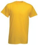 Tricou T-shirt bumbac galben KP284