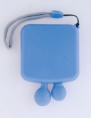 Oglinda de buzunar albastra din plastic cu maner AP761378-06