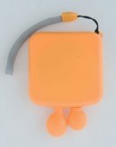 Oglinda din plastic portocalie de buzunar cu maner AP761378-03